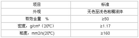 脱色剂性能指标