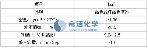 污水处理药剂  重金属捕捉剂性能指标