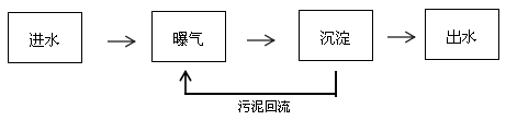 废水cod处理的现场流程图