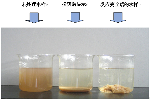 固态除磷剂实验果图